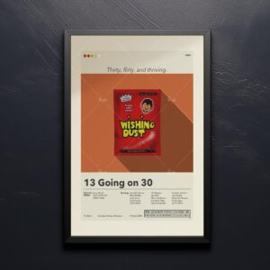 Mid-century modern style 13 Going on 30 movie poster graphic design