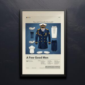Mid-century modern vintage poster of A Few Good Men movie