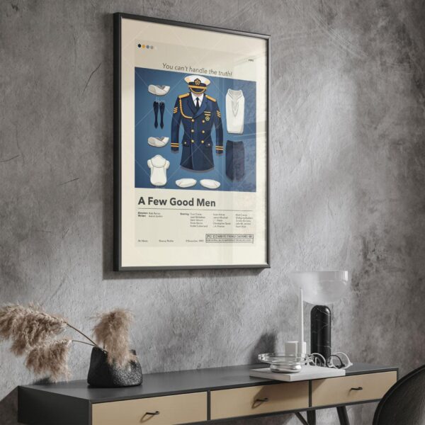 Mid-century modern vintage poster of A Few Good Men movie