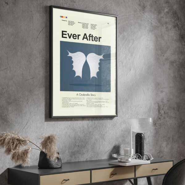 After Ever Happy movie poster in mid-century modern style art