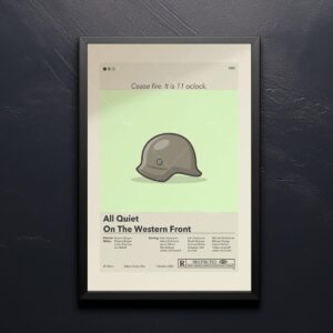 Mid-century modern All Quiet on the Western Front movie poster art
