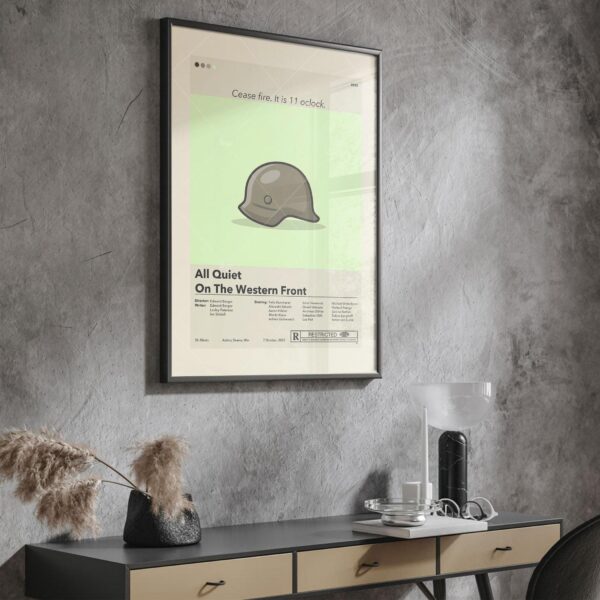 Mid-century modern All Quiet on the Western Front movie poster art