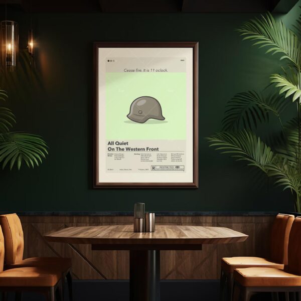 Mid-century modern All Quiet on the Western Front movie poster art