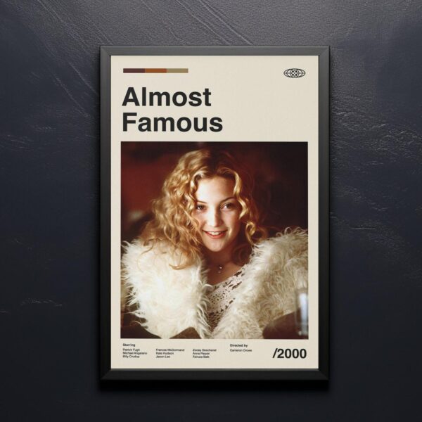 Almost Famous mid-century poster, retro artwork print