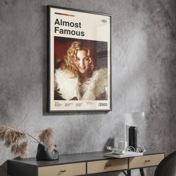 Almost Famous mid-century poster, retro artwork print