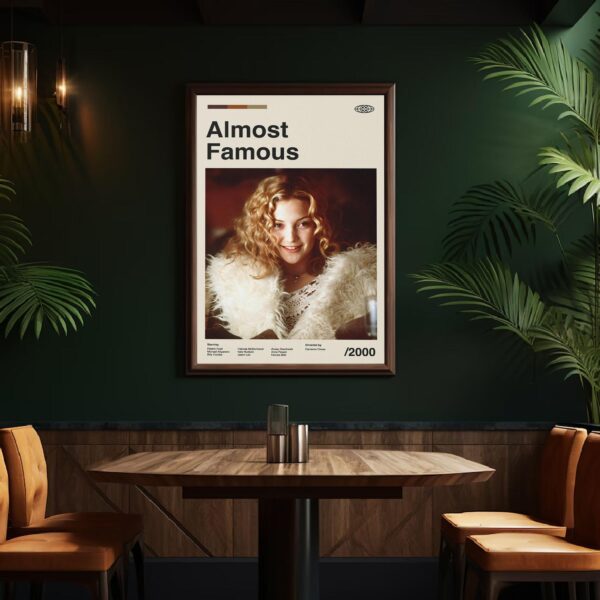 Almost Famous mid-century poster, retro artwork print