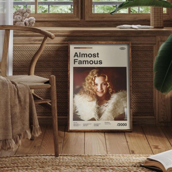 Almost Famous mid-century poster, retro artwork print