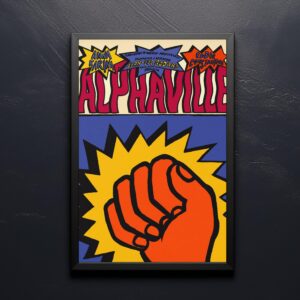 Alphaville movie poster featuring mid-century modern furniture design