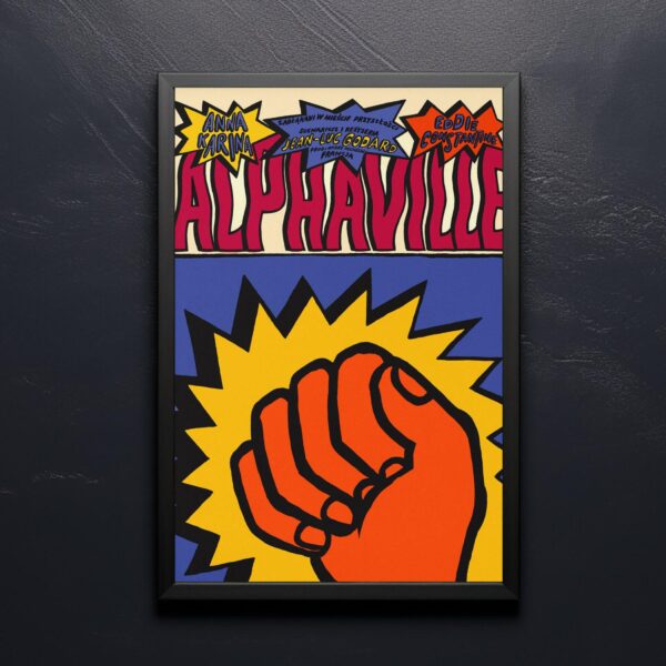 Alphaville movie poster featuring mid-century modern furniture design