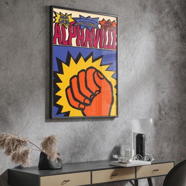 Alphaville movie poster featuring mid-century modern furniture design