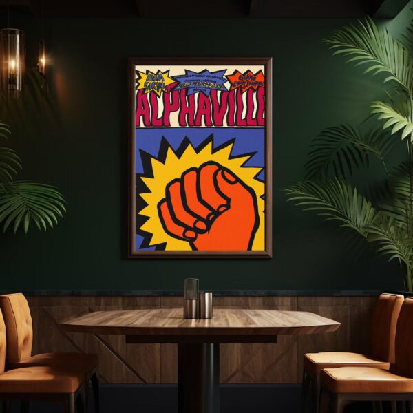 Alphaville movie poster featuring mid-century modern furniture design