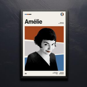 Amélie Movie Poster - Vintage mid-century artwork