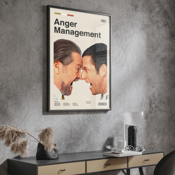 Anger Management mid-century poster retro artwork