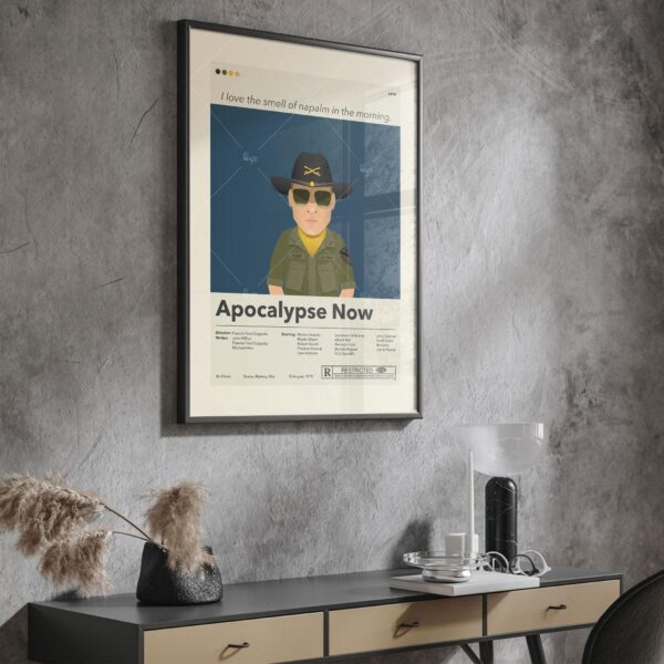 Apocalypse Now movie poster featuring mid-century modern house design