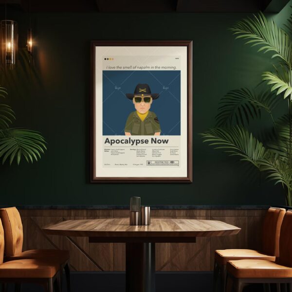 Apocalypse Now movie poster featuring mid-century modern house design