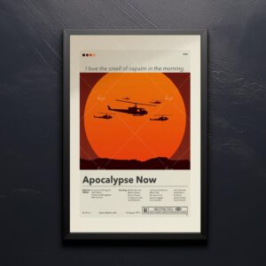 Mid-century modern style Apocalypse Now movie wall poster