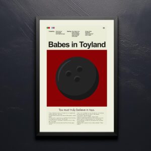Mid-century modern vintage Babes in Toyland movie poster artwork