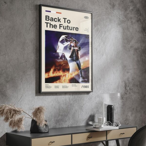 Back to the Future mid-century poster retro artwork