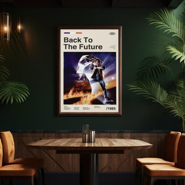 Back to the Future mid-century poster retro artwork