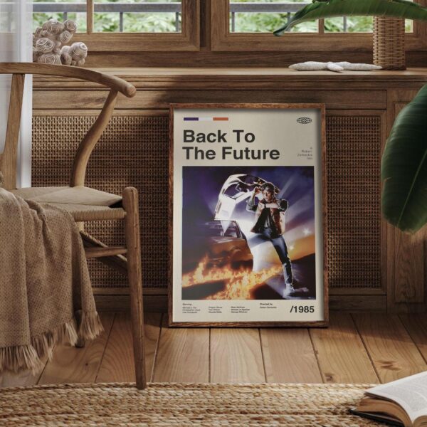 Back to the Future mid-century poster retro artwork