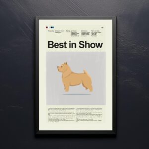 Best in Show movie poster with vintage mid-century modern design