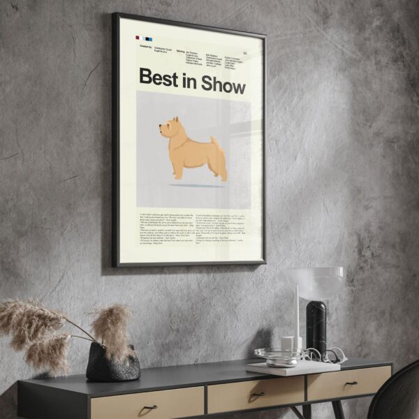 Best in Show movie poster with vintage mid-century modern design