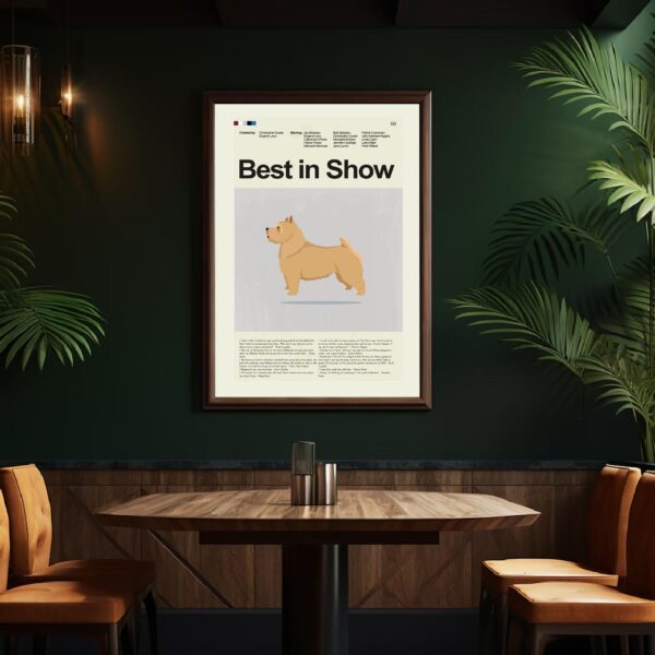 Best in Show movie poster with vintage mid-century modern design