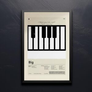 Big vintage 20th Century Studios movie poster in mid-century modern style