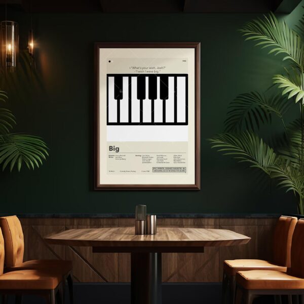 Big vintage 20th Century Studios movie poster in mid-century modern style