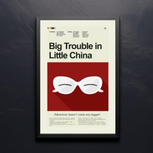 Mid-century modern Big Trouble in Little China movie poster artwork