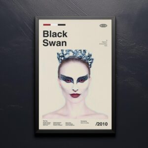 Black Swan Movie poster - mid-century modern house poster