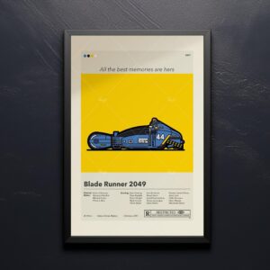 Mid-century modern Blade Runner 2049 movie poster wall art