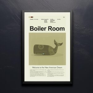 Boiler Room movie poster by 20th Century Studios with mid-century modern style