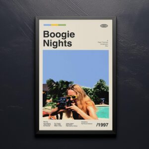 Boogie Nights movie poster mid-century modern art print