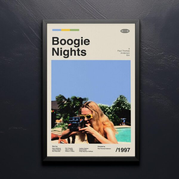 Boogie Nights movie poster mid-century modern art print