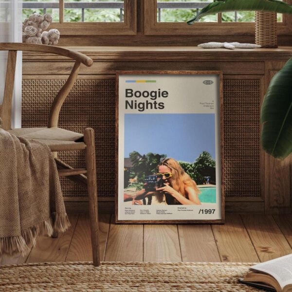 Boogie Nights movie poster mid-century modern art print