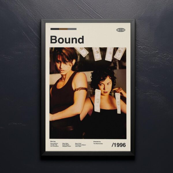 Bound Movie Poster - Mid-century retro artwork