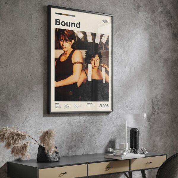 Bound Movie Poster - Mid-century retro artwork