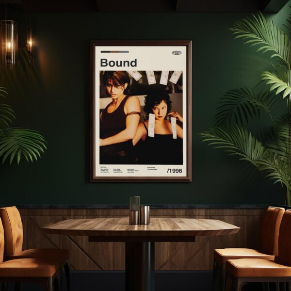 Bound Movie Poster - Mid-century retro artwork