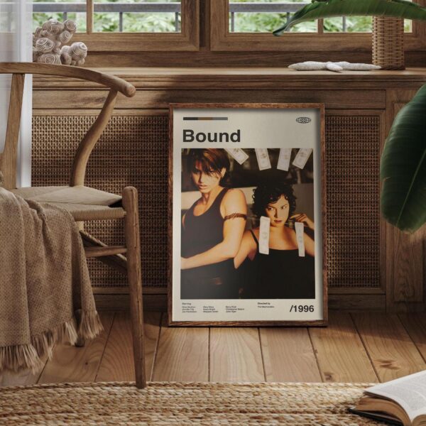 Bound Movie Poster - Mid-century retro artwork