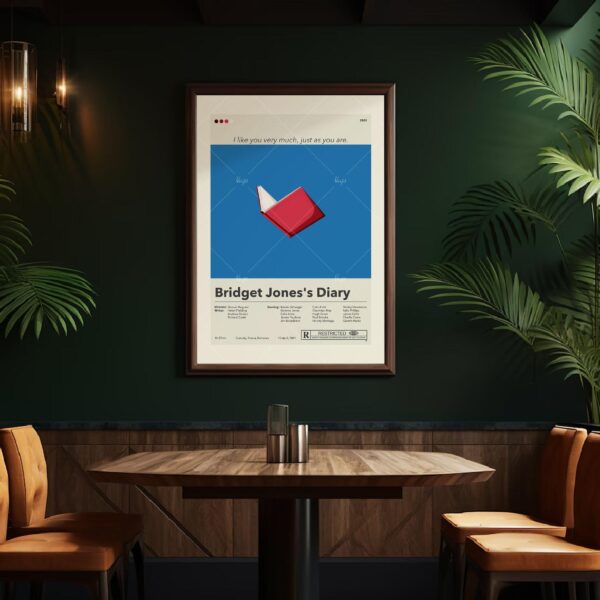 Mid-century modern Bridget Jones's Diary movie poster design