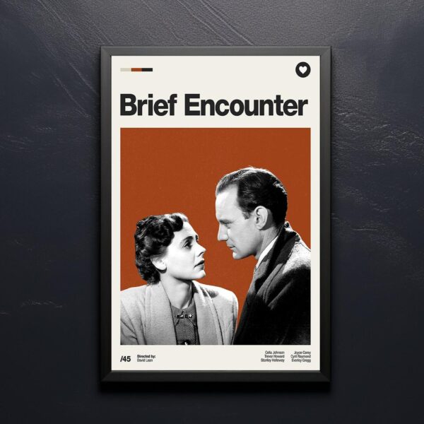 Brief Encounter mid-century poster retro artwork