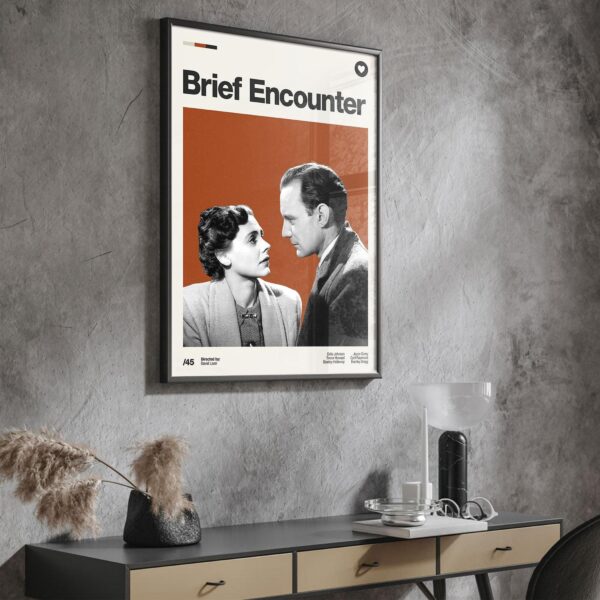 Brief Encounter mid-century poster retro artwork