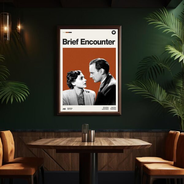 Brief Encounter mid-century poster retro artwork