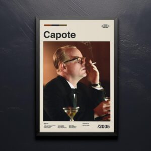 Capote Movie Poster - Mid Century Poster retro artwork