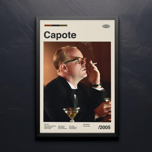 Capote Movie Poster - Mid Century Poster retro artwork