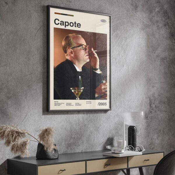 Capote Movie Poster - Mid Century Poster retro artwork