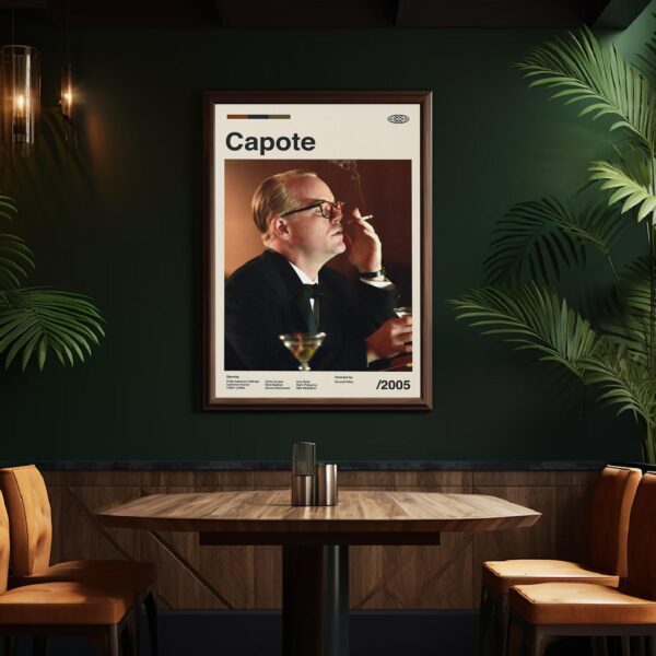 Capote Movie Poster - Mid Century Poster retro artwork