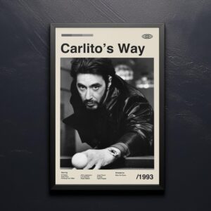 Carlito's Way movie poster retro artwork