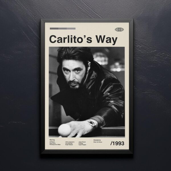 Carlito's Way movie poster retro artwork